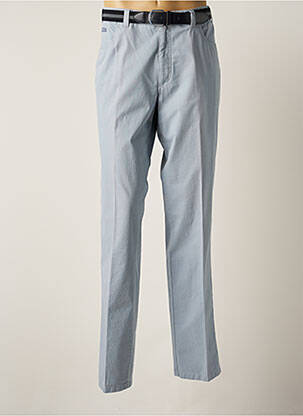 Pantalon chino stretch taille normale bleu LUIGI MORINI homme