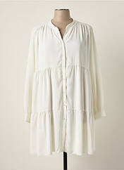 Robe courte blanc COULEURS DU TEMPS pour femme seconde vue
