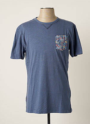 T-shirt bleu SEA BARRIER pour homme