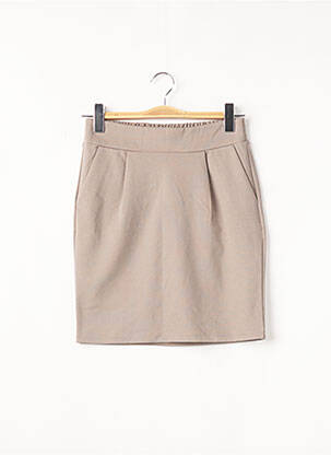 Jupe courte poches gris ICHI femme