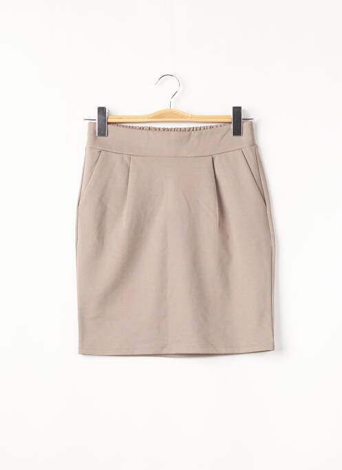 Jupe courte poches gris ICHI femme