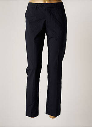 Pantalon chino fermeture zippée sous rabat boutonné taille normale bleu KANOPE femme