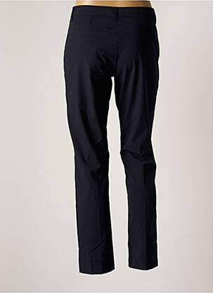Pantalon chino fermeture zippée sous rabat boutonné taille normale bleu KANOPE femme