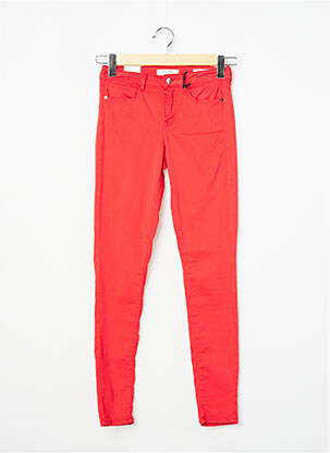Pantalon slim rouge GUESS femme