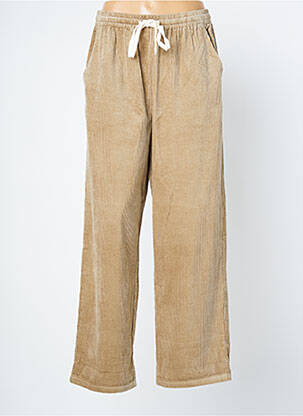 Pantalon large beige GRACE & MILA pour femme