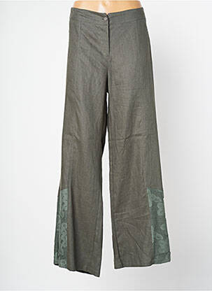 Pantalon large vert MALOKA pour femme