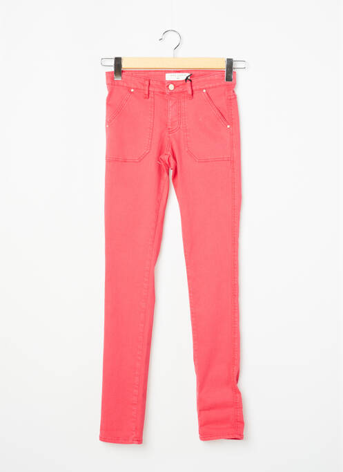 Jeans coupe slim rose IKKS pour femme