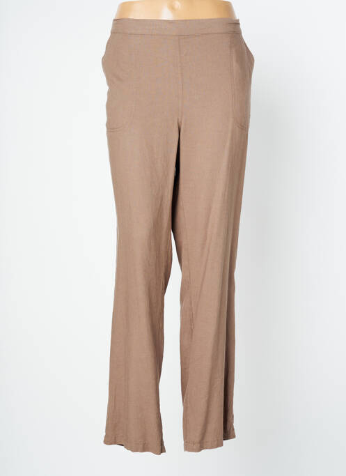 Pantalon droit beige THALASSA pour femme