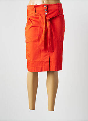 Jupe mi-longue orange BLEU BLANC ROUGE pour femme