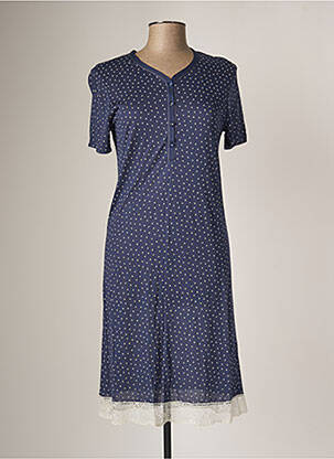 Chemise de nuit imprimé pois bleu BISBIGLI femme