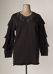 Sweat-shirt noir PEPITA pour femme seconde vue