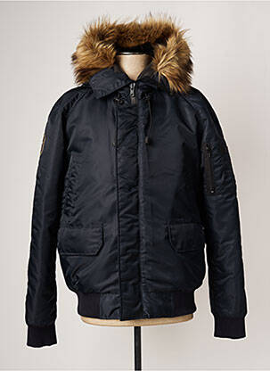 Blouson capuche bleu DAYTONA homme