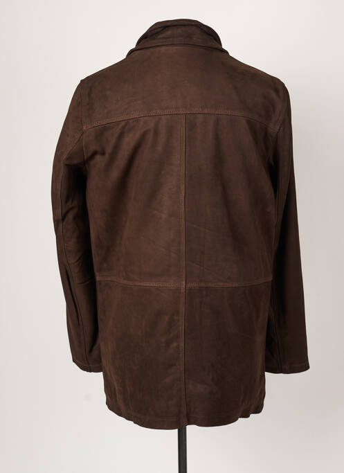 Veste en cuir marron DAYTONA pour homme