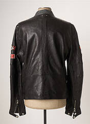 Veste en cuir noir DAYTONA pour homme seconde vue