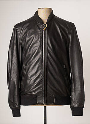 Veste en cuir noir DAYTONA pour homme