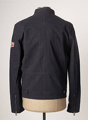 Veste casual poches bleu DAYTONA homme