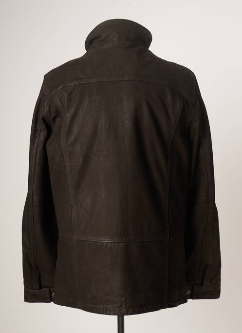 Veste en cuir marron DAYTONA pour homme