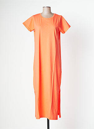 Robe longue orange KAFFE pour femme