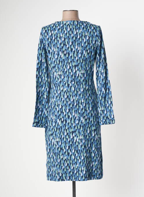 Robe mi-longue imprimé fantaisie manches longues bleu WHITE STUFF femme