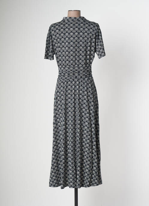 Robe longue imprimé fantaisie manches courtes bleu BLUTSGESCHWISTER femme