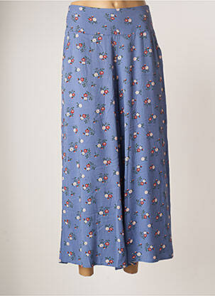 Pantalon large tissage popeline taille normale bleu BLUTSGESCHWISTER femme