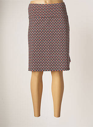 Jupe mi-longue stretch rouge BLUTSGESCHWISTER femme