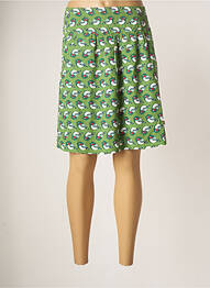 Jupe courte coupe évasée vert BLUTSGESCHWISTER femme