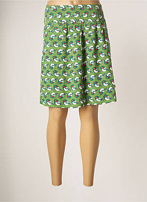Jupe courte coupe évasée vert BLUTSGESCHWISTER femme