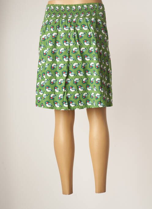 Jupe courte coupe évasée vert BLUTSGESCHWISTER femme