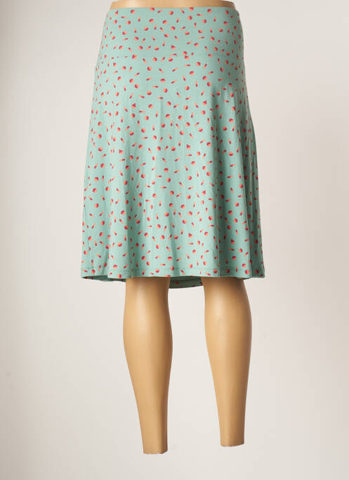 Jupe mi-longue vert ZILCH pour femme