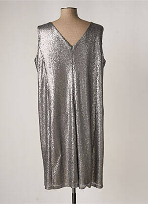 Robe mi-longue sans manche sans manche gris SPG JENUAN femme