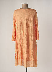 Robe mi-longue orange LAUREN VIDAL pour femme seconde vue