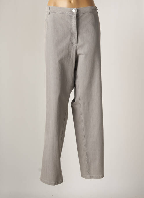 Pantalon droit gris TONI pour femme