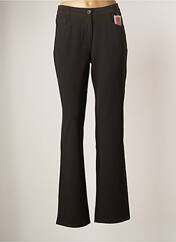 Pantalon flare marron RICHY pour femme seconde vue