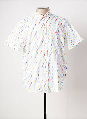 Chemise manches courtes blanc DARIO BELTRAN pour homme