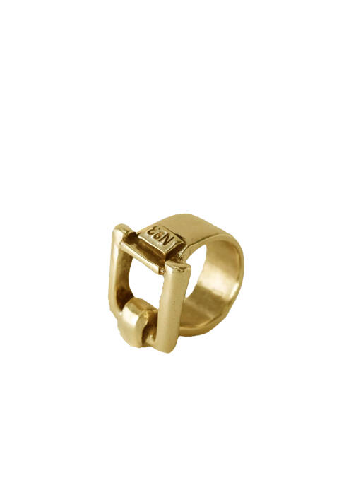 Bague matériaux plaqué or or N°3 femme