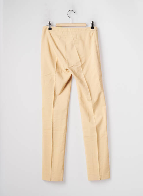 Pantalon slim slim taille haute beige LA CITY femme