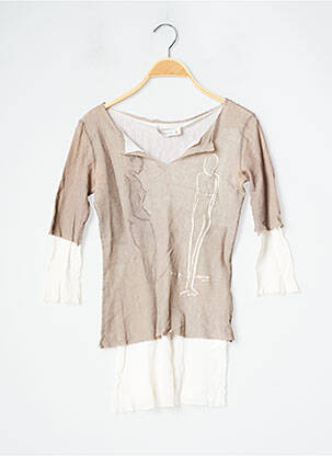 Tunique manches longues imprimé fantaisie gris COP COPINE femme