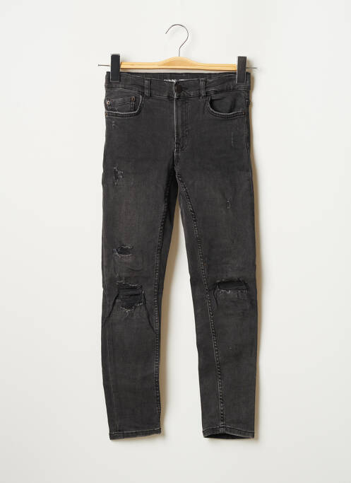 Jeans coupe slim gris SANS MARQUE pour fille