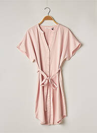 Robe courte manches courtes manches courtes rose LPB femme