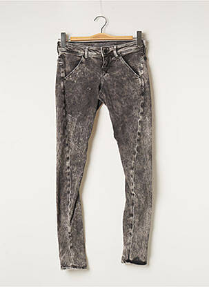 Pantalon slim taille basse taille basse gris GUESS femme