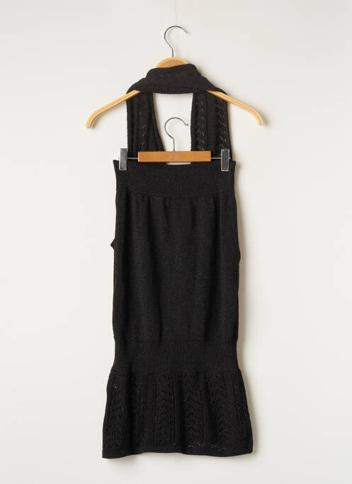 Pull tunique noir ON N'EST PAS DES ANGES ! pour femme