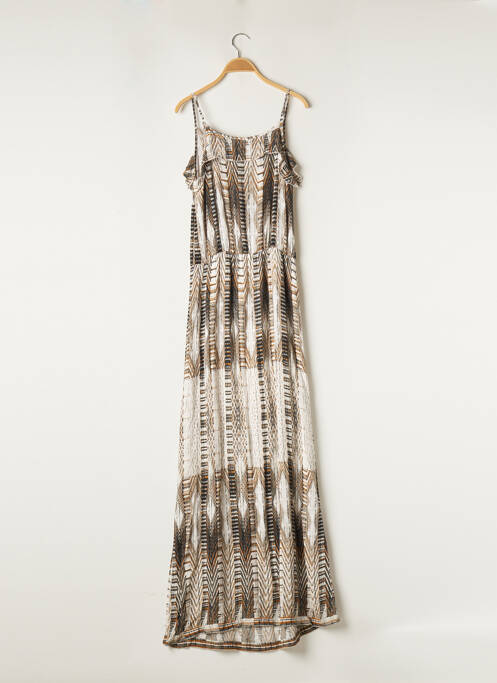 Robe longue beige GEISHA pour femme