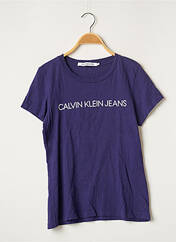 T-shirt violet CALVIN KLEIN pour femme seconde vue
