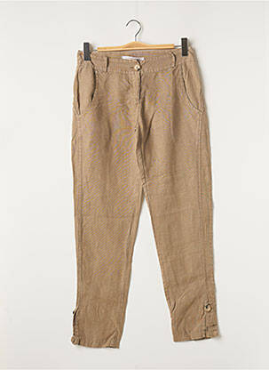 Pantalon slim taille normale taille normale beige LA FEE MARABOUTEE femme