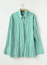 Chemisier tissage popeline manches longues vert PRETTY LITTLE THING femme