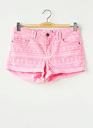 Short finition revers taille basse rose CACHE CACHE femme