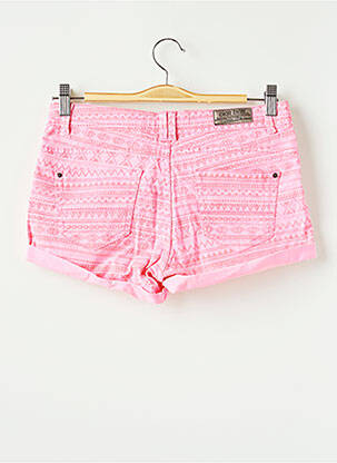 Short finition revers taille basse rose CACHE CACHE femme