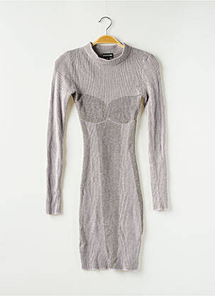 Robe courte gris PRETTY LITTLE THING pour femme