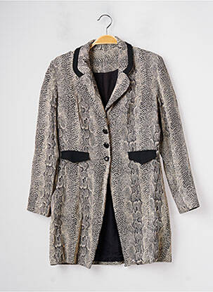 Blazer fausses poches beige SANS MARQUE femme